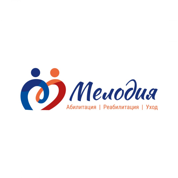 Логотип компании Мелодия. Патронажная служба и пансионаты
