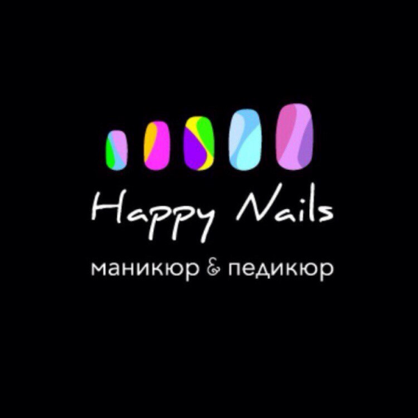 Логотип компании Happy Nails маникюр & педикюр