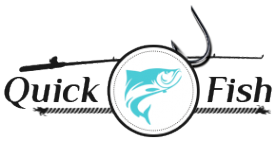 Логотип компании QuickFish интернет-магазин товаров для рыбалки