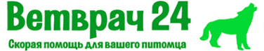 Логотип компании Ветврач 24